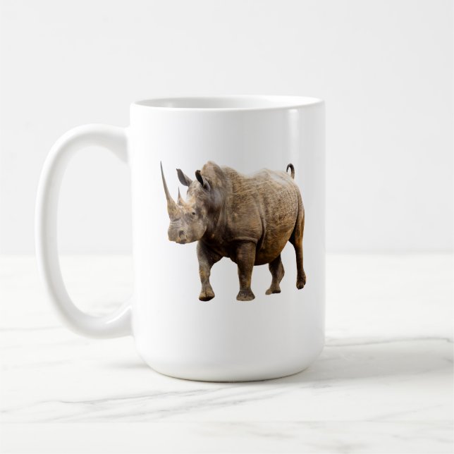 Black Rhino Coffee Mug (Left)