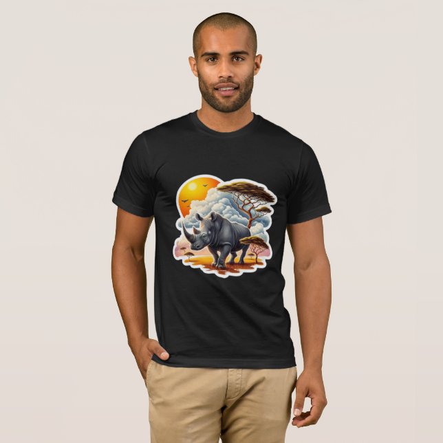 BLACK RHINOCEROS 10 T-Shirt (Front Full)