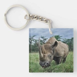 Black Rhinoceros   Kenya Key Ring