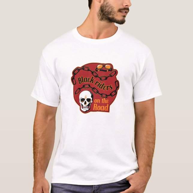 Black Riders Red Skull Road Tee (Front)
