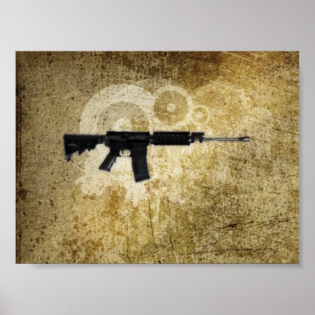 Black Rifle AR-15 from Phil's Art Online Poster (Front)