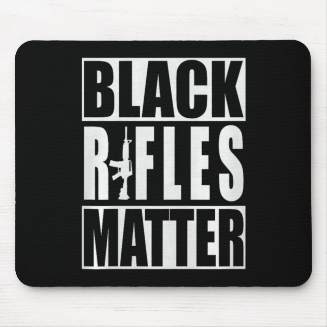BLACK RIFLES MATTER Premium Mouse Pad (Front)