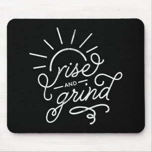 Black Rise and Grind Mouse Pad