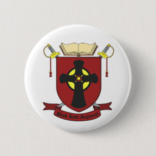 BLACK ROBE REGIMENT 6 CM ROUND BADGE