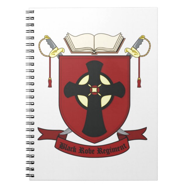 BLACK ROBE REGIMENT SPIRAL NOTEBOOK (Front)