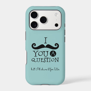 Black Robin Egg Blue Mustache Humor
