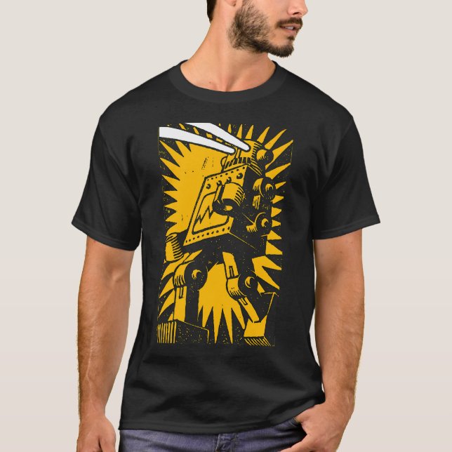 Black Robot T-Shirt (Front)
