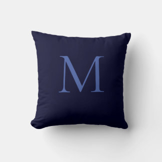 Black Rock Deep Blue Classical Unique Monogram Cushion