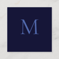 Black Rock Deep Blue Classical Unique Monogram