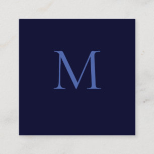 Black Rock Deep Blue Classical Unique Monogram Enclosure Card