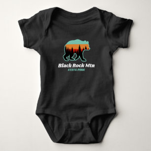 Black Rock Mountain State Park Georgia Bear Retro  Baby Bodysuit