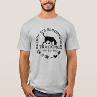 Black Rockin C Bloodhound Grey T-Shirt