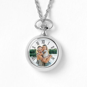 Black Roman Numerals Photo for Mum Watch