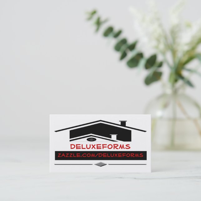 Black Roof Business Card (Standing Front)