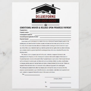 Black Roof Conditional Waiver & Release Payment