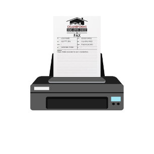Black Roof Fax Letterhead Template