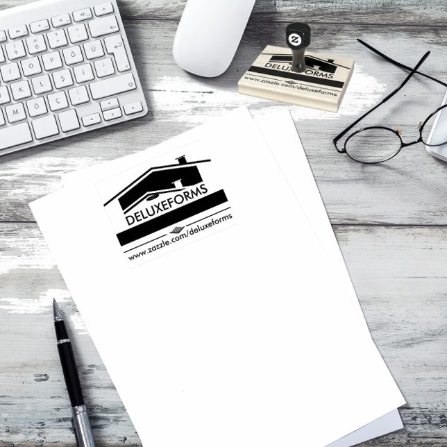 Black Roof Wood Rubber Stamp (Creator Uploaded)