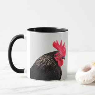 Black Rooster Good Morning! Mug