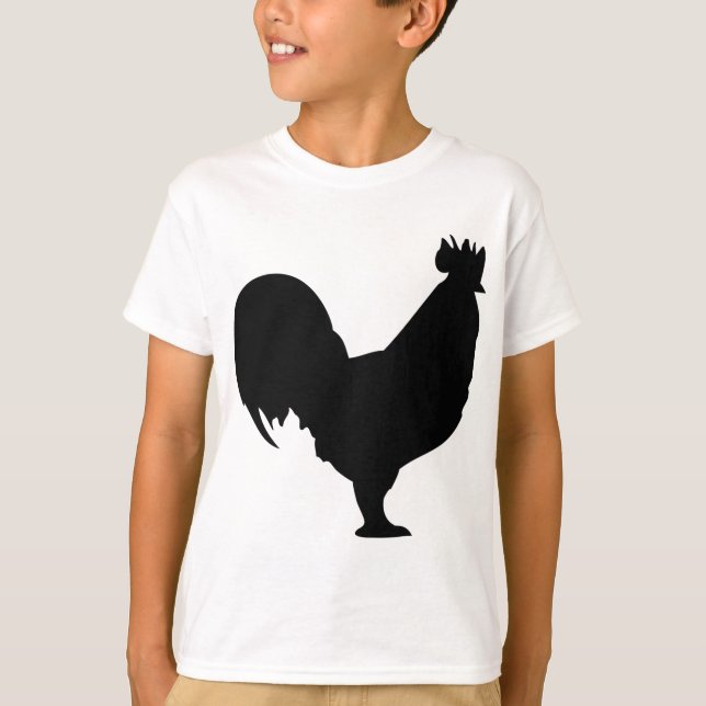 black rooster icon T-Shirt (Front)