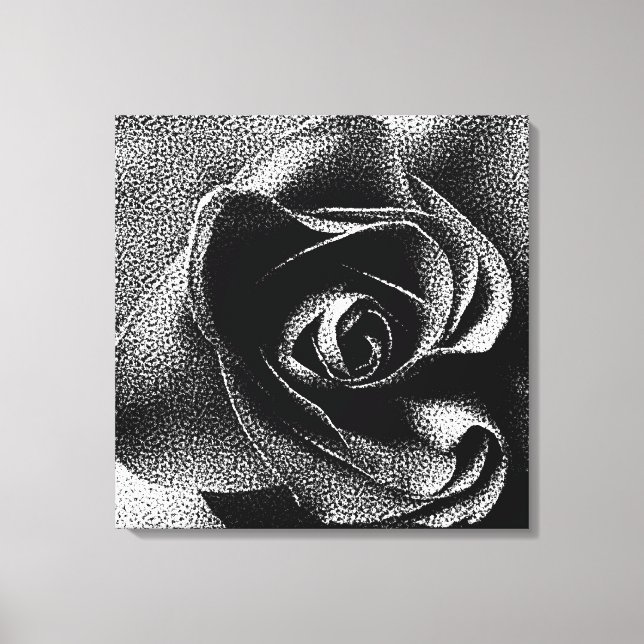 BLACK ROSE CANVAS PRINT (Front)