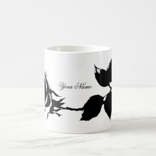 Black Rose Coffee Mug (Center)