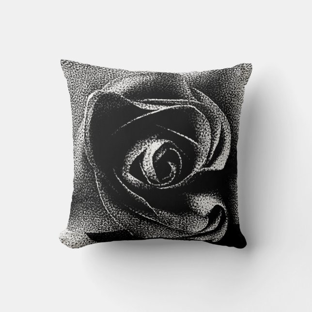 BLACK ROSE CUSHION (Front)
