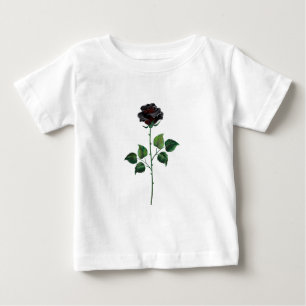 Black rose flower baby T-Shirt