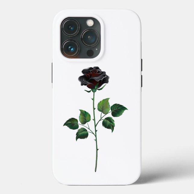 Black rose flower Case-Mate iPhone case (Back)