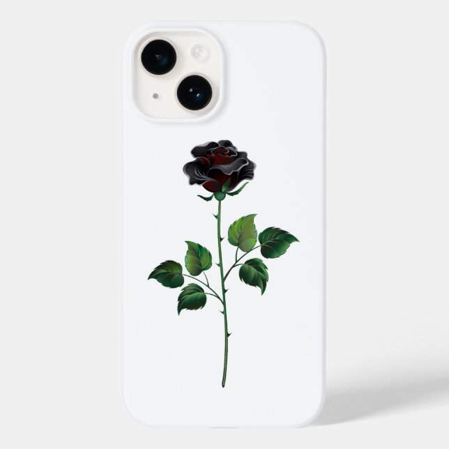 Black rose flower Case-Mate iPhone case (Back)
