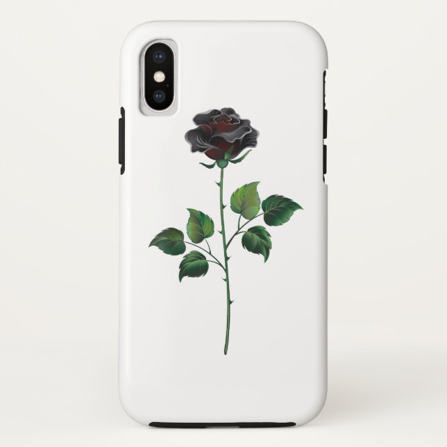 Black rose flower Case-Mate iPhone case (Back)