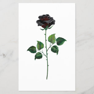Black rose flower flyer