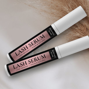 Black & Rose Gold Lash Serum Mascara Tube Wrapper