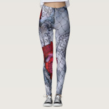 Black Rose Leggings