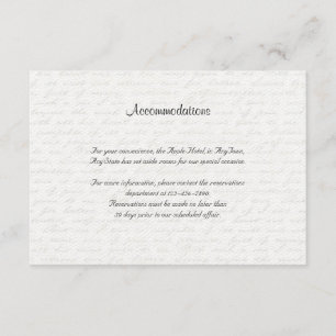 Black Rose Love Letter Wedding Insert