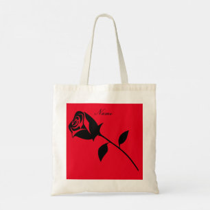 Black Rose Valentine Flower Thunder_Cove Tote Bag