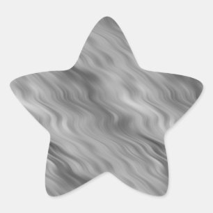 Black Rose Wavy Texture Star Sticker