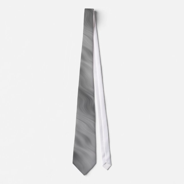 Black Rose Wavy Texture Tie (Front)