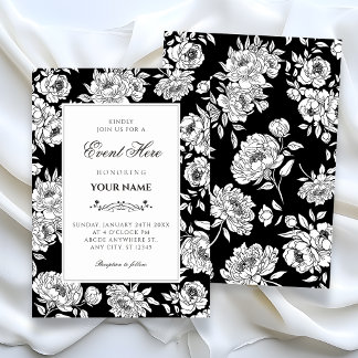 Black roses Invitation