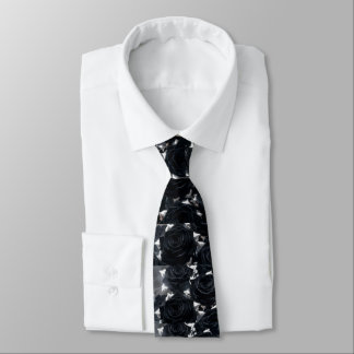 Black Roses Tie
