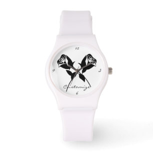 Black Roses Valentine Flower Thunder_Cove Watch