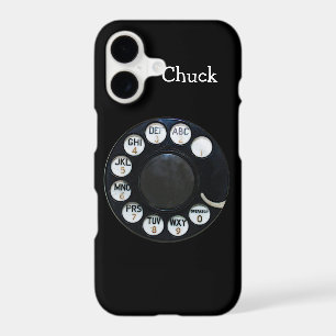 Black Rotary Phone iPhone 7 Case