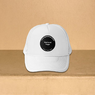 Black Round Business Brand on Trucker Hat