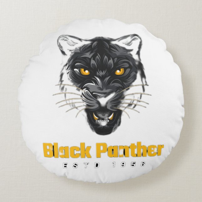 Black Round Cushion (Front)