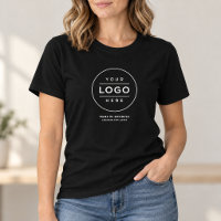 Black Round Logo Business Name Location