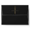 Black Royal Mediaeval Gold Sword Wedding Envelope