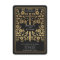 Black Royal Mediaeval Gold Sword Wedding Invitatio