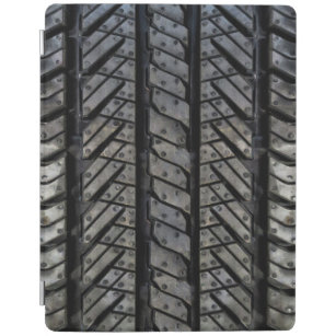 Black Rubber Tire Thread Texture Design iPad Smart Cover