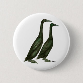 Black Runner Ducks 6 Cm Round Badge