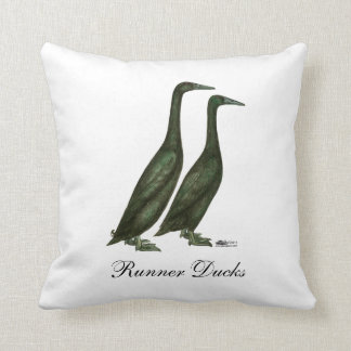 Black Runner Ducks Cushion