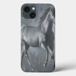 Black Running Stallion iPhone 13 Case